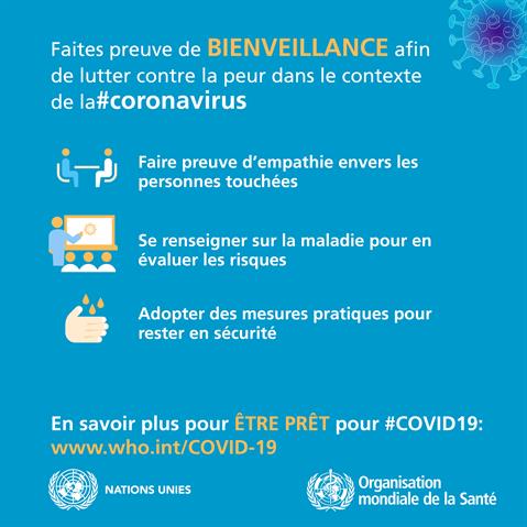 Nouveau coronavirus (COVID-19): conseils au grand public