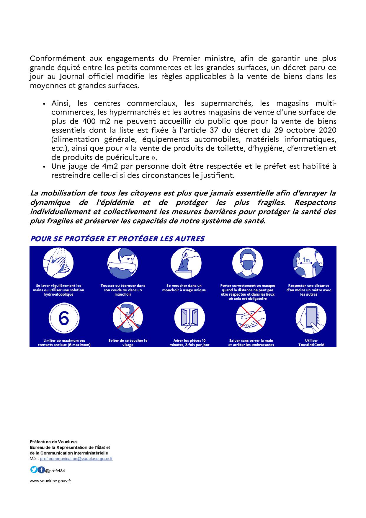 communique-presse-prefecture-covid-novembre2020-2 - Mairie de Faucon